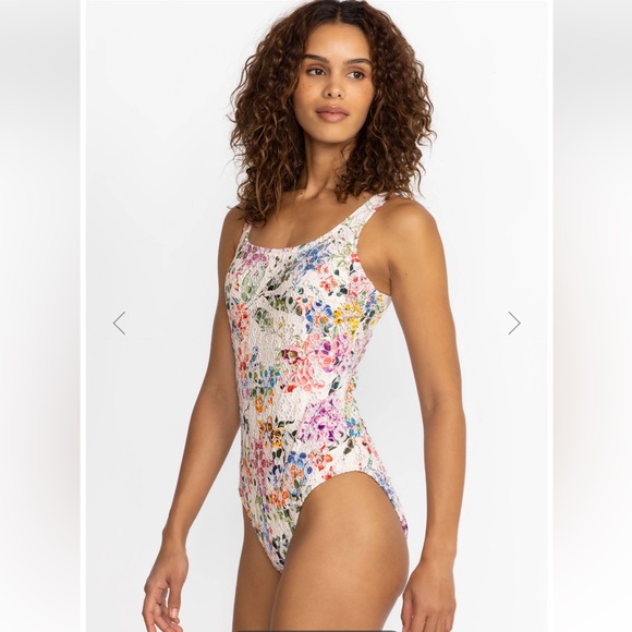 NWT JOHNNY WAS NEON JUNGLE EYELET ONE PIECE - Picture 2 of 5